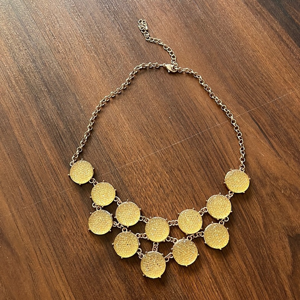 Gold costume necklace